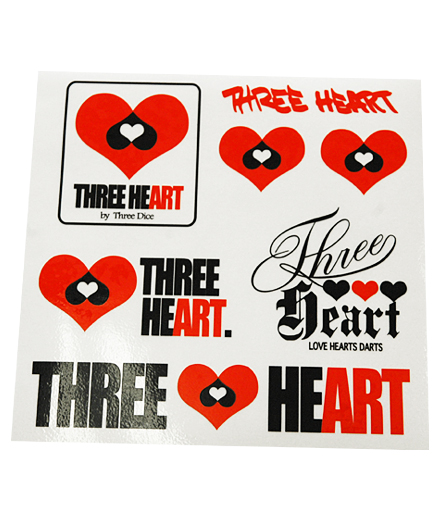 THREE HEART ステッカー [TH-001]